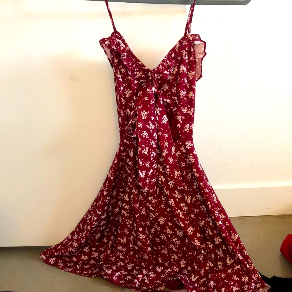 Beautiful floral cut out sun dress
